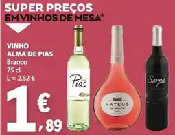 E.Leclerc Vinho alma de pias branco promoção