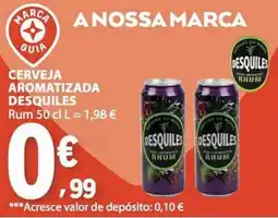 E.Leclerc Cerveja aromatizada desquiles rum promoção