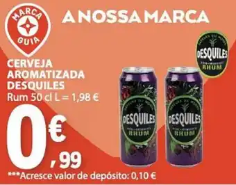 Cerveja aromatizada desquiles rum