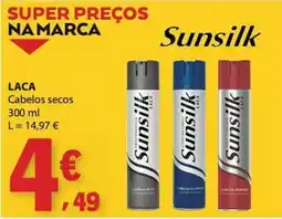 E.Leclerc Sunsilk laca cabelos secos promoção