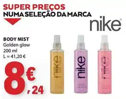E.Leclerc Body mist nike golden glow promoção