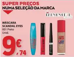E.Leclerc Máscara scandal eyes 001 preto rimmel london promoção
