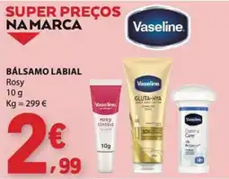 E.Leclerc Bálsamo labial vaseline rosy promoção