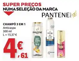 E.Leclerc Champô 3 em 1 anticaspa pantene promoção