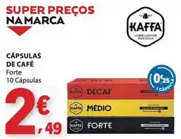 E.Leclerc Cápsulas de café kaffa forte promoção