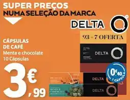 E.Leclerc Cápsulas de café menta e chocolate delta promoção