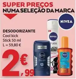 E.Leclerc Nivea desodorante cool kick stick promoção