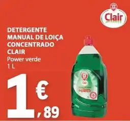 E.Leclerc detergente manual de loiça concentrado clair power verde promoção