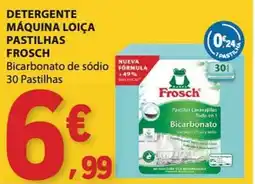 E.Leclerc Detergente máquina loiça pastilhas frosch bicarbonato de sódio promoção
