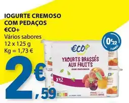 E.Leclerc Iogurte cremoso com pedaços eco+ promoção