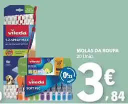 E.Leclerc Vileda molas da roupa promoção