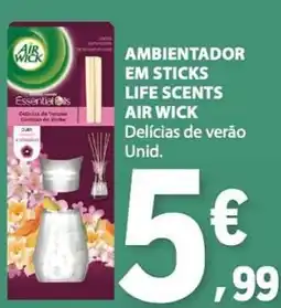 E.Leclerc Ambientador em sticks life scents air wick delícias de verão promoção