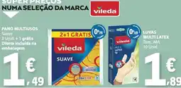 E.Leclerc Pano multiusos suave vileda promoção
