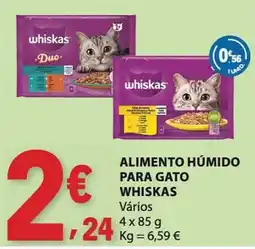 E.Leclerc alimento húmido para gato whiskas promoção
