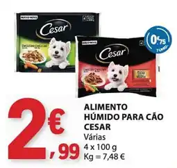 E.Leclerc Alimento húmido para cão cesar promoção