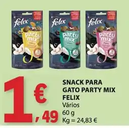 E.Leclerc Snack para gato party mix felix promoção