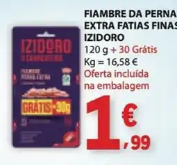 E.Leclerc Izidoro fiambre da perna extra fatias finas promoção