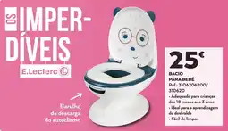 E.Leclerc Bacino para bebé promoção