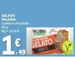 E.Leclerc gelado valsoia cookie e chocolate promoção