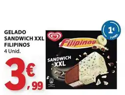 E.Leclerc gelado sandwich xxl filipinos promoção