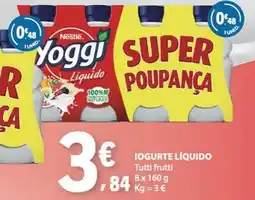 E.Leclerc Yoggi Líquido promoção