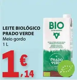 E.Leclerc Leite biológico prado verde promoção