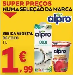 E.Leclerc Bebida vegetal de coco alpro promoção