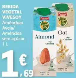 E.Leclerc Vivesoy Amêndoa/Aveia/Amêndoa sem açúcar promoção