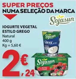 E.Leclerc Iogurte vegetal estilo grego natural sojasun promoção