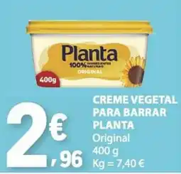 E.Leclerc Creme vegetal para barrar planta original promoção
