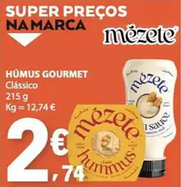 E.Leclerc Húmus gourmet clássico mezete promoção