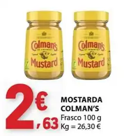 E.Leclerc Mostarda colman's promoção