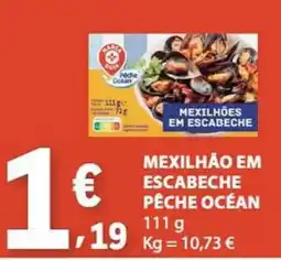 E.Leclerc Mexilhão em escabeche pêche océan promoção