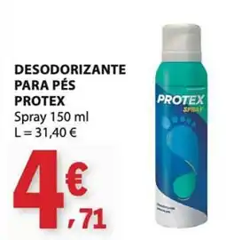 E.Leclerc Desodorizante para pés protex promoção