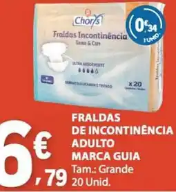 E.Leclerc Fraldas incontinência chor's promoção