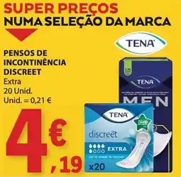E.Leclerc Pensos de incontinência discreet tena promoção