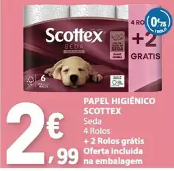 E.Leclerc Papel higiênico scottex seda promoção
