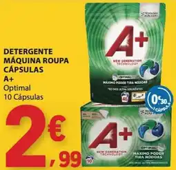 E.Leclerc Detergente máquina roupa cápsulas a+ optimal promoção