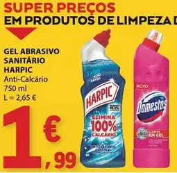 E.Leclerc Gel abrasivo sanitário harpic anti-calcário promoção