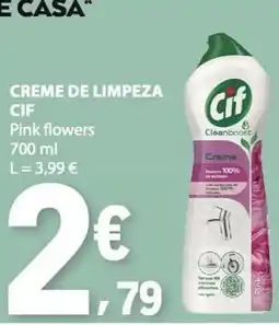 E.Leclerc Creme de limpeza cif pink flowers promoção