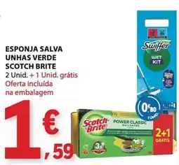 E.Leclerc Esponja salva unhas verde scotch brite promoção