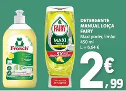E.Leclerc Detergente manual loiça fairy promoção