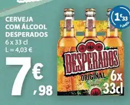 E.Leclerc Cerveja com álcool desperados promoção