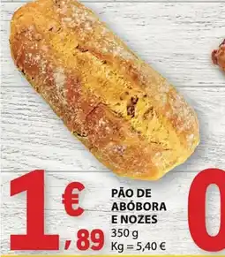 E.Leclerc Pão de abóbora e nozes promoção