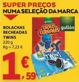 E.Leclerc Bolachas recheadas twins gullón promoção