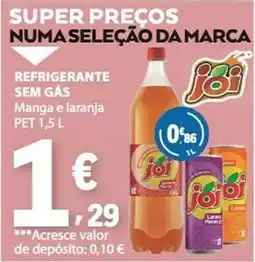 E.Leclerc Refrigerante sem gás manga e laranja joi promoção
