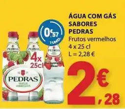 E.Leclerc Água com gás sabores pedras frutos vermelhos promoção