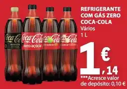 E.Leclerc refrigerante com gás zero coca-cola promoção