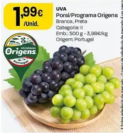 Intermarché Uva Porsi/Programa Origens promoção