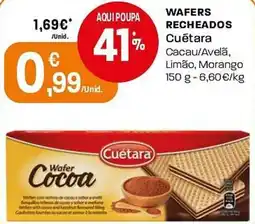 Intermarché Wafers recheados cuétara promoção